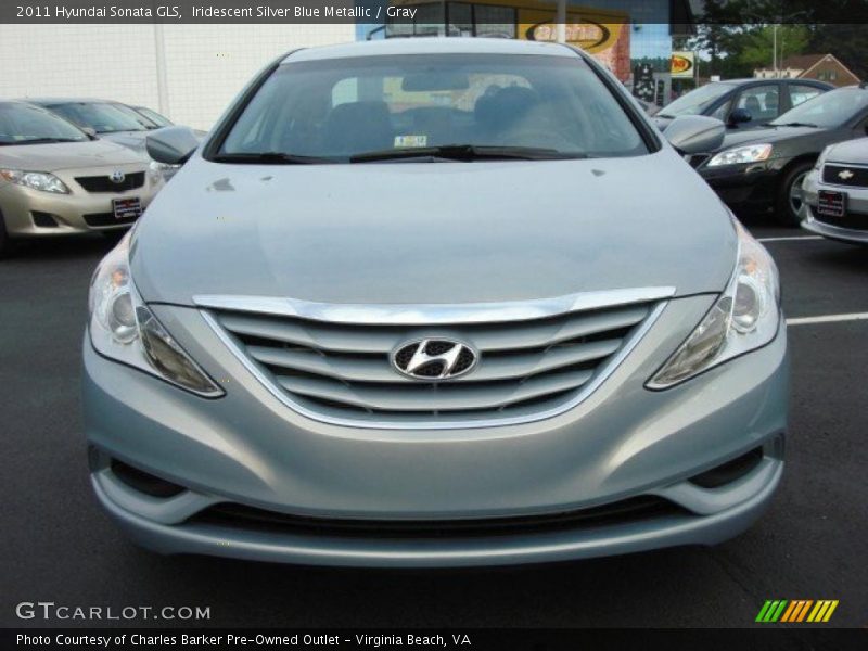 Iridescent Silver Blue Metallic / Gray 2011 Hyundai Sonata GLS