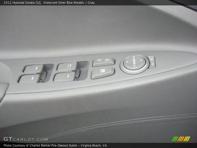 Iridescent Silver Blue Metallic / Gray 2011 Hyundai Sonata GLS