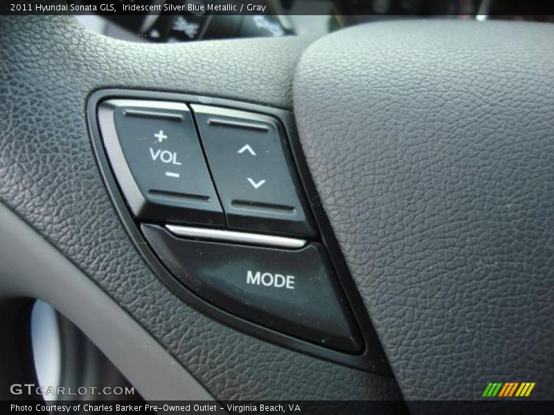 Iridescent Silver Blue Metallic / Gray 2011 Hyundai Sonata GLS