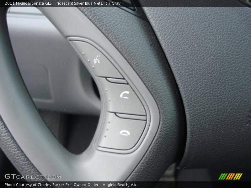 Iridescent Silver Blue Metallic / Gray 2011 Hyundai Sonata GLS