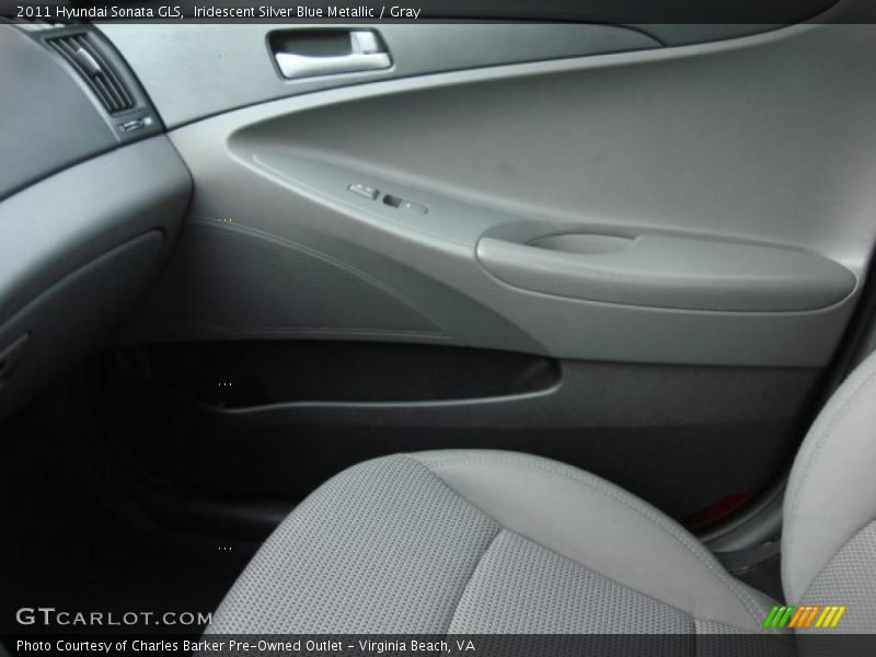 Iridescent Silver Blue Metallic / Gray 2011 Hyundai Sonata GLS
