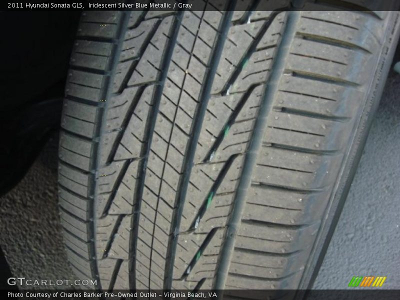 Iridescent Silver Blue Metallic / Gray 2011 Hyundai Sonata GLS
