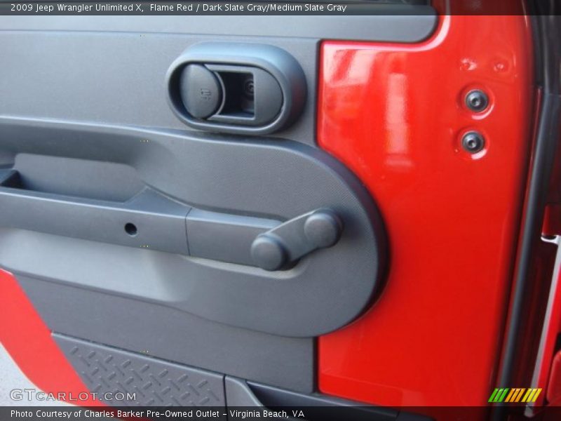 Flame Red / Dark Slate Gray/Medium Slate Gray 2009 Jeep Wrangler Unlimited X