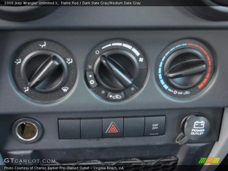 Flame Red / Dark Slate Gray/Medium Slate Gray 2009 Jeep Wrangler Unlimited X