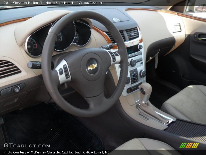 Mocha Steel Metallic / Cocoa/Cashmere 2011 Chevrolet Malibu LT