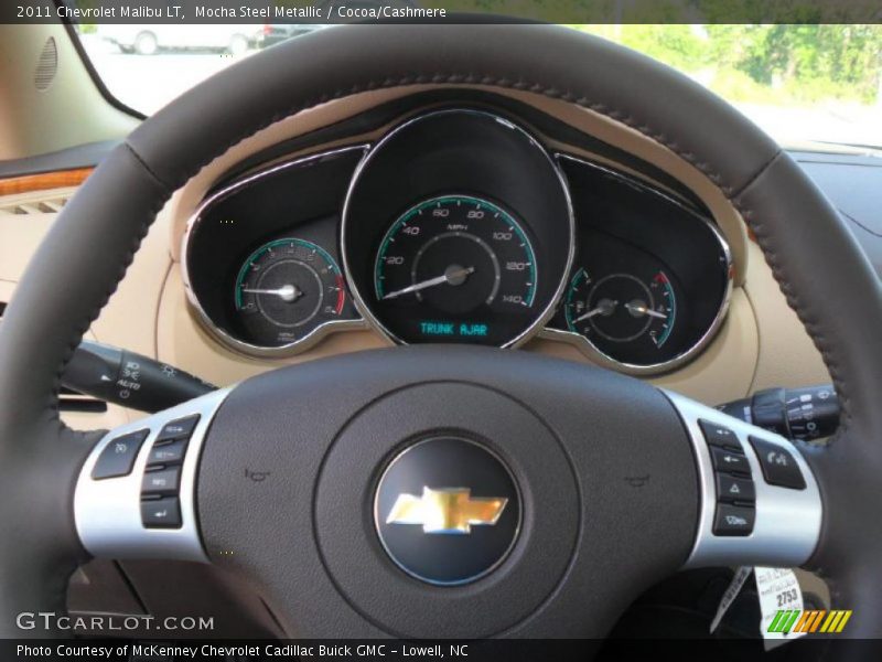 Mocha Steel Metallic / Cocoa/Cashmere 2011 Chevrolet Malibu LT