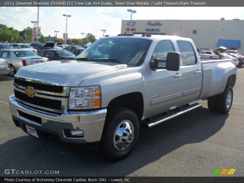  2011 Silverado 3500HD LTZ Crew Cab 4x4 Dually Sheer Silver Metallic