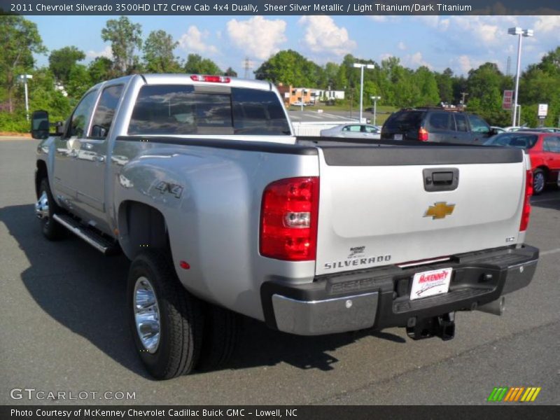  2011 Silverado 3500HD LTZ Crew Cab 4x4 Dually Sheer Silver Metallic