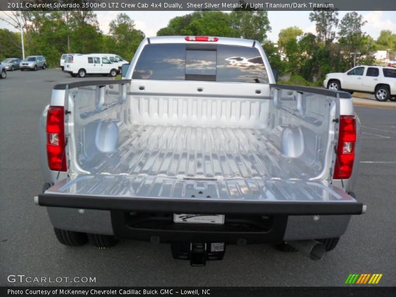Sheer Silver Metallic / Light Titanium/Dark Titanium 2011 Chevrolet Silverado 3500HD LTZ Crew Cab 4x4 Dually