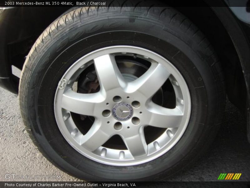 Black / Charcoal 2003 Mercedes-Benz ML 350 4Matic