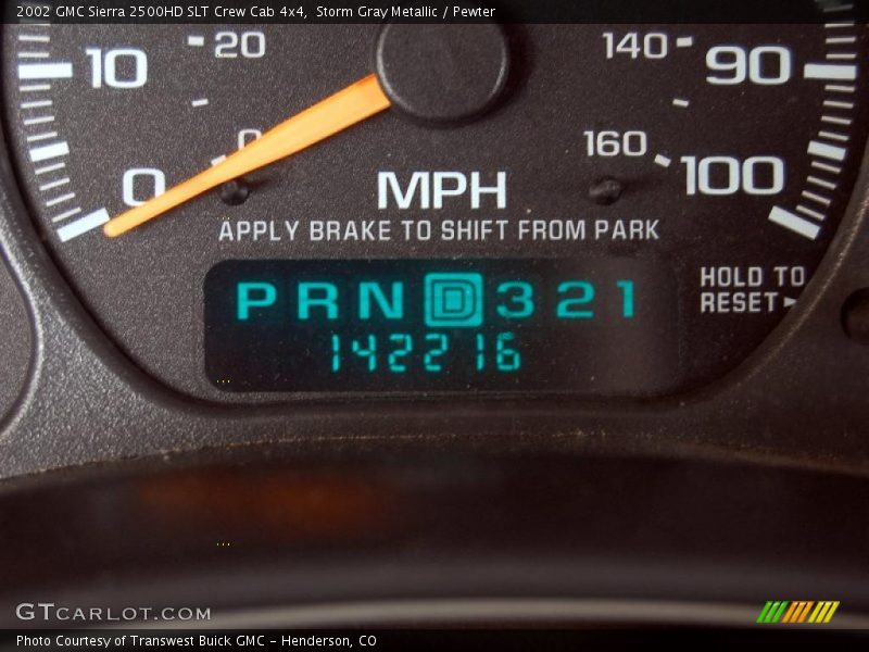 Storm Gray Metallic / Pewter 2002 GMC Sierra 2500HD SLT Crew Cab 4x4