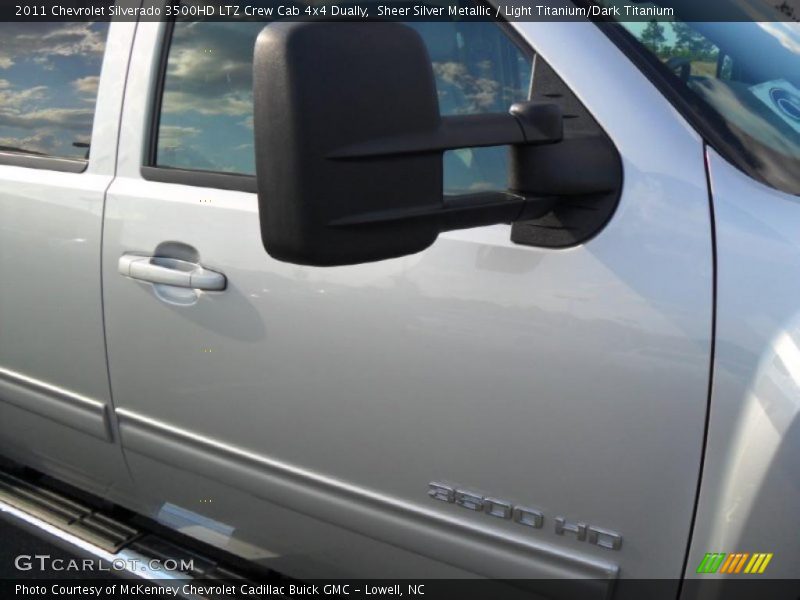 Sheer Silver Metallic / Light Titanium/Dark Titanium 2011 Chevrolet Silverado 3500HD LTZ Crew Cab 4x4 Dually