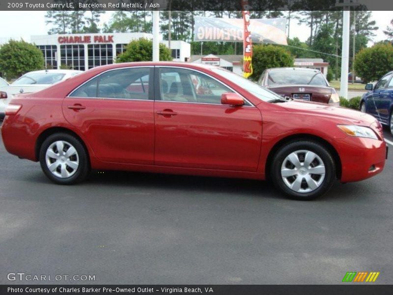 Barcelona Red Metallic / Ash 2009 Toyota Camry LE