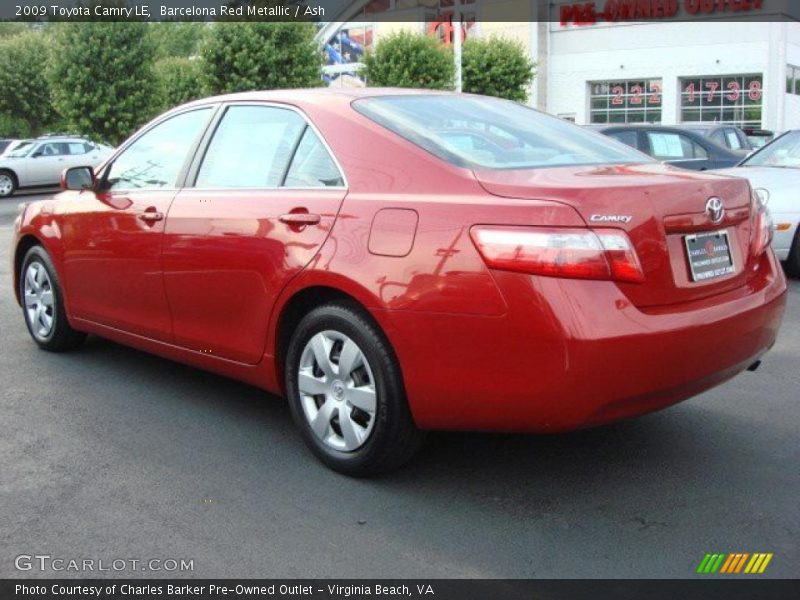 Barcelona Red Metallic / Ash 2009 Toyota Camry LE
