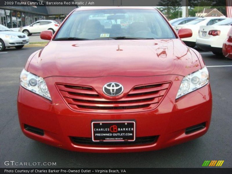 Barcelona Red Metallic / Ash 2009 Toyota Camry LE