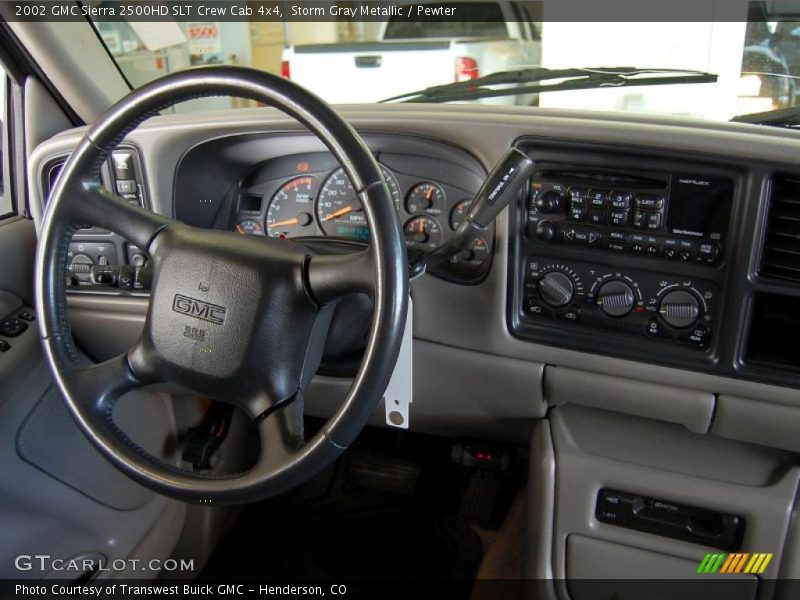Storm Gray Metallic / Pewter 2002 GMC Sierra 2500HD SLT Crew Cab 4x4
