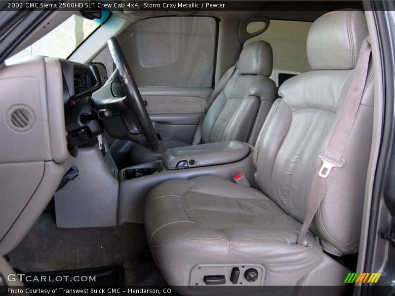 Storm Gray Metallic / Pewter 2002 GMC Sierra 2500HD SLT Crew Cab 4x4