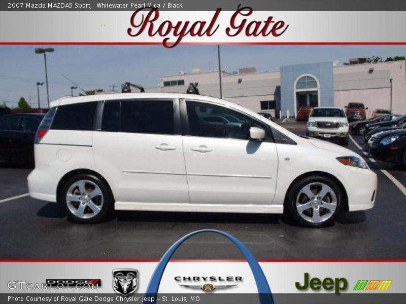 Whitewater Pearl Mica / Black 2007 Mazda MAZDA5 Sport