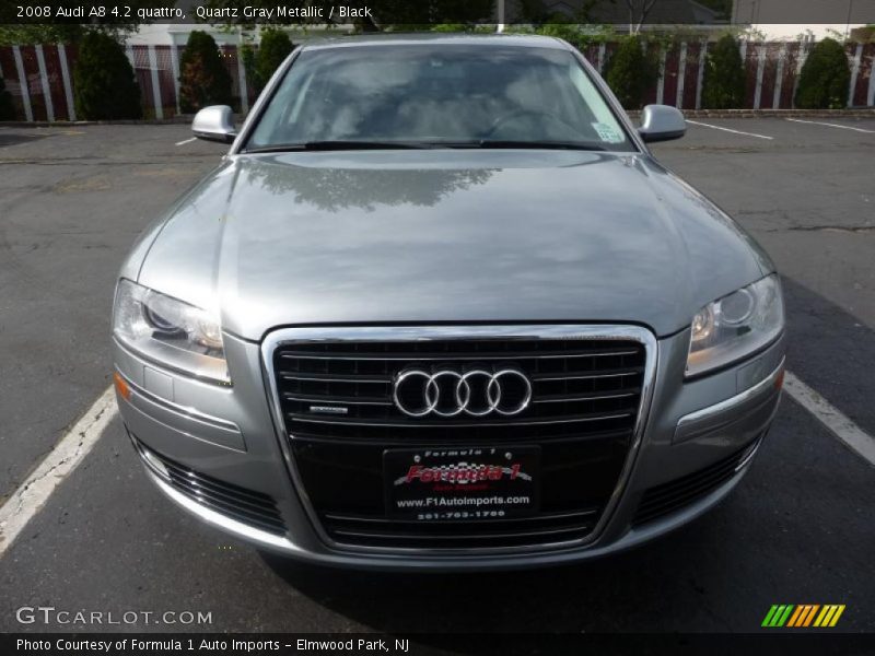 Quartz Gray Metallic / Black 2008 Audi A8 4.2 quattro