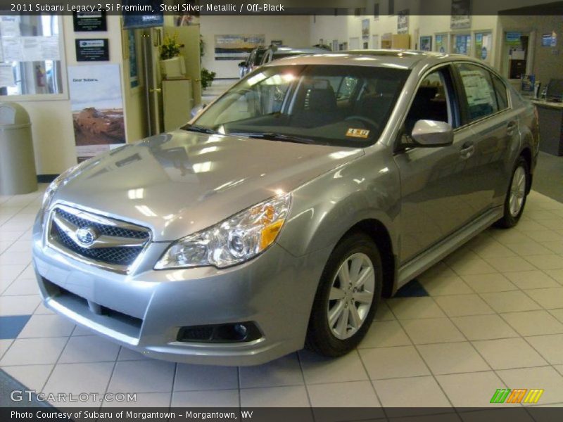 Steel Silver Metallic / Off-Black 2011 Subaru Legacy 2.5i Premium