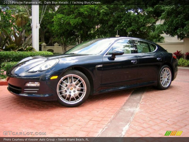 Dark Blue Metallic / Yachting Blue/Cream 2010 Porsche Panamera 4S