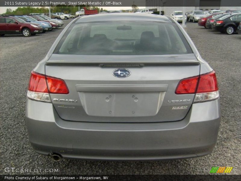 Steel Silver Metallic / Off-Black 2011 Subaru Legacy 2.5i Premium