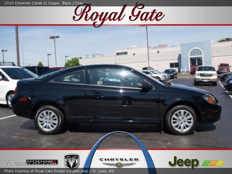 Black / Gray 2010 Chevrolet Cobalt LS Coupe