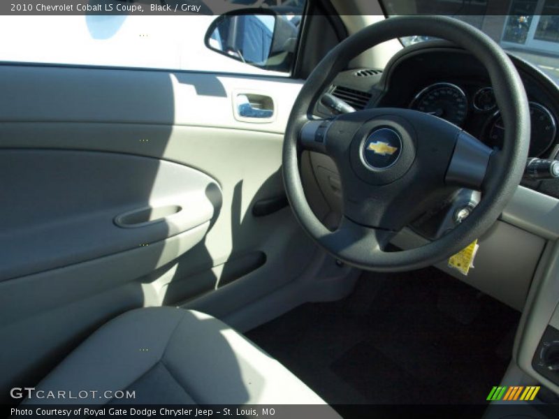 Black / Gray 2010 Chevrolet Cobalt LS Coupe
