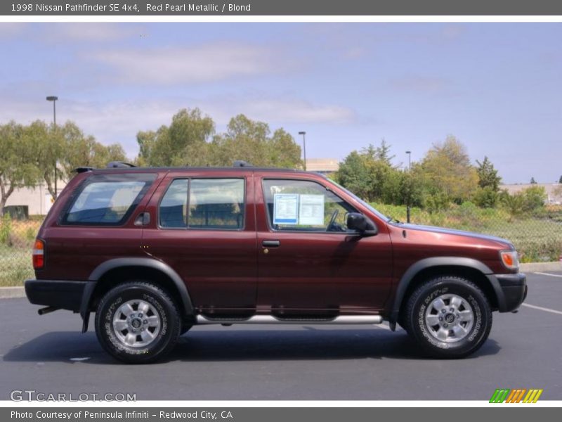 Red Pearl Metallic / Blond 1998 Nissan Pathfinder SE 4x4