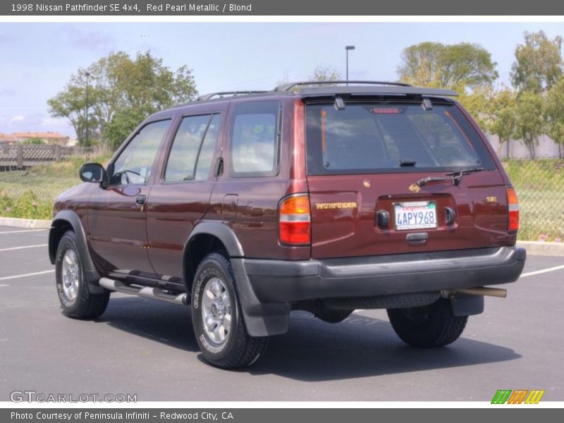 Red Pearl Metallic / Blond 1998 Nissan Pathfinder SE 4x4