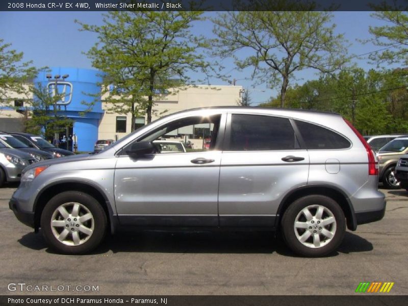 Whistler Silver Metallic / Black 2008 Honda CR-V EX 4WD