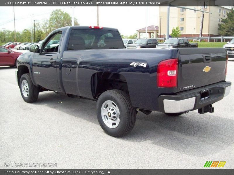 Imperial Blue Metallic / Dark Titanium 2011 Chevrolet Silverado 2500HD Regular Cab 4x4