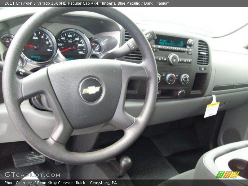 Imperial Blue Metallic / Dark Titanium 2011 Chevrolet Silverado 2500HD Regular Cab 4x4