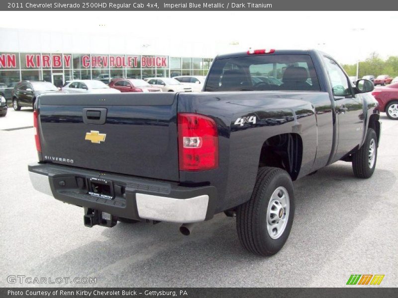 Imperial Blue Metallic / Dark Titanium 2011 Chevrolet Silverado 2500HD Regular Cab 4x4