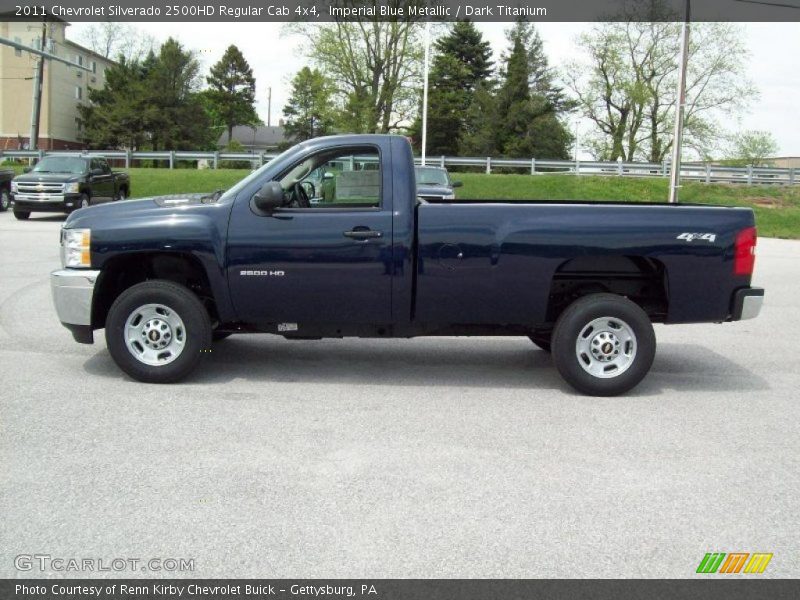 Imperial Blue Metallic / Dark Titanium 2011 Chevrolet Silverado 2500HD Regular Cab 4x4