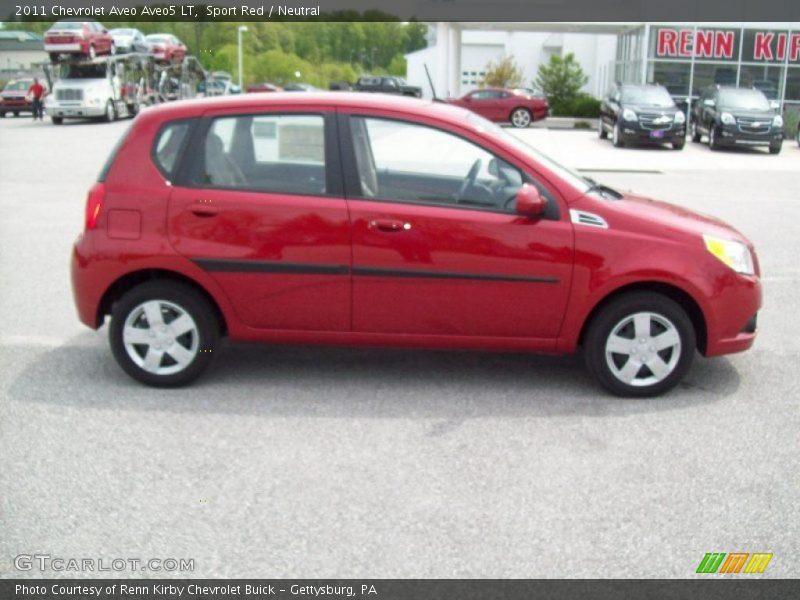 Sport Red / Neutral 2011 Chevrolet Aveo Aveo5 LT