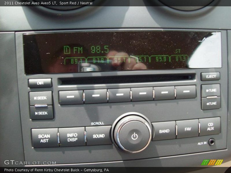 Sport Red / Neutral 2011 Chevrolet Aveo Aveo5 LT