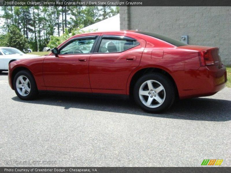 Inferno Red Crystal Pearl / Dark Slate Gray/Light Graystone 2007 Dodge Charger