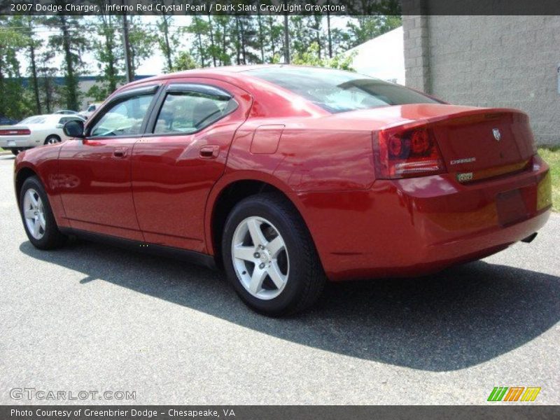 Inferno Red Crystal Pearl / Dark Slate Gray/Light Graystone 2007 Dodge Charger