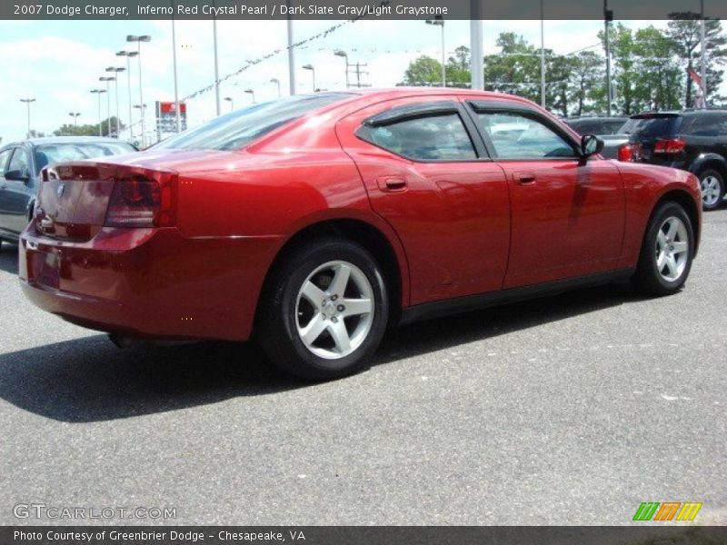 Inferno Red Crystal Pearl / Dark Slate Gray/Light Graystone 2007 Dodge Charger