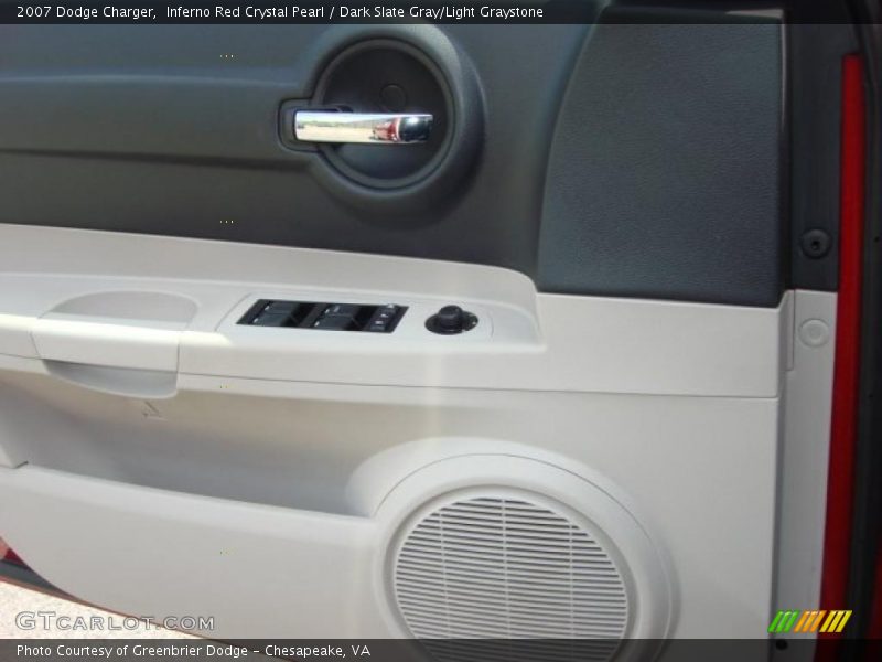 Inferno Red Crystal Pearl / Dark Slate Gray/Light Graystone 2007 Dodge Charger