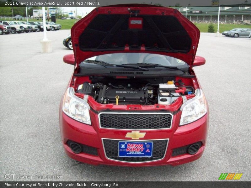 Sport Red / Neutral 2011 Chevrolet Aveo Aveo5 LT