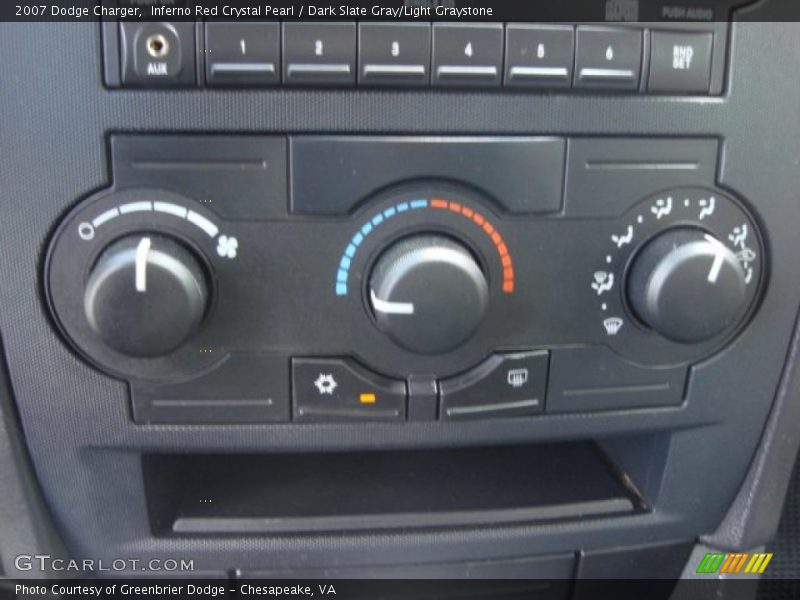 Inferno Red Crystal Pearl / Dark Slate Gray/Light Graystone 2007 Dodge Charger
