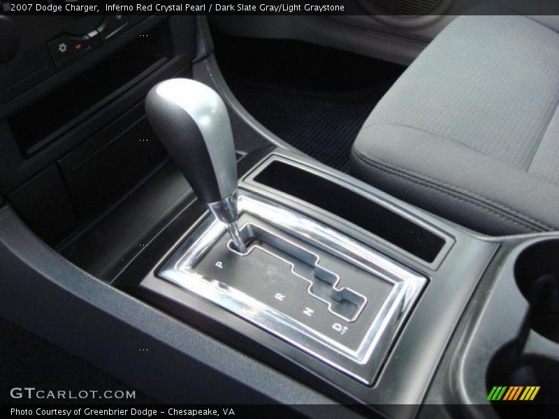 Inferno Red Crystal Pearl / Dark Slate Gray/Light Graystone 2007 Dodge Charger