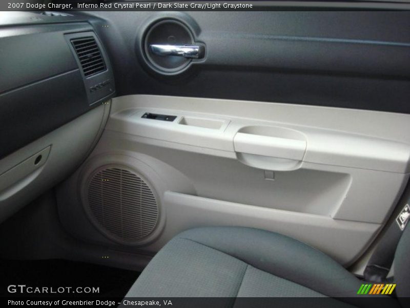 Inferno Red Crystal Pearl / Dark Slate Gray/Light Graystone 2007 Dodge Charger