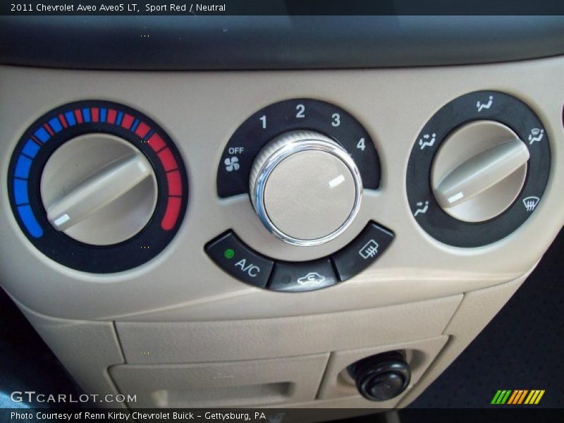 Controls of 2011 Aveo Aveo5 LT
