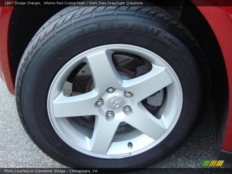 Inferno Red Crystal Pearl / Dark Slate Gray/Light Graystone 2007 Dodge Charger