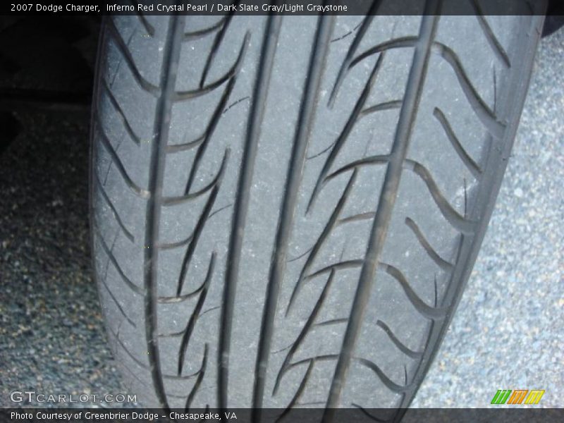 Inferno Red Crystal Pearl / Dark Slate Gray/Light Graystone 2007 Dodge Charger