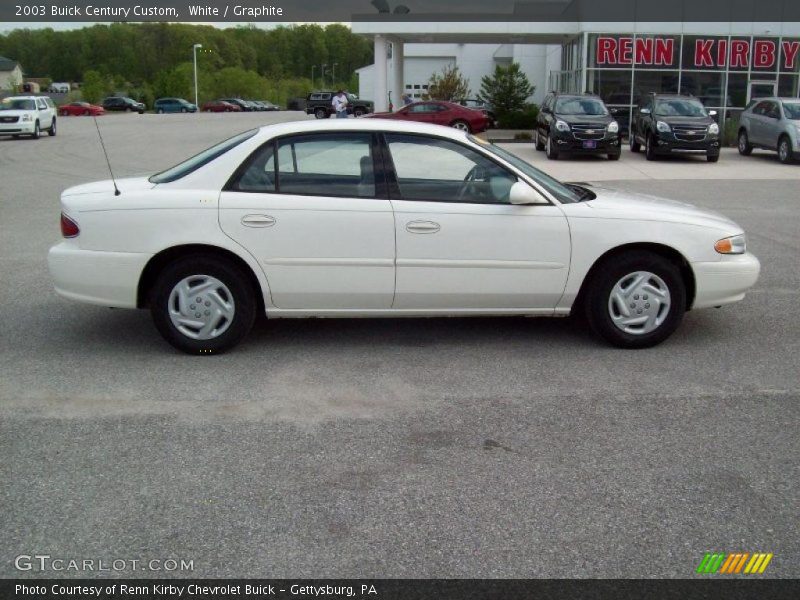 White / Graphite 2003 Buick Century Custom