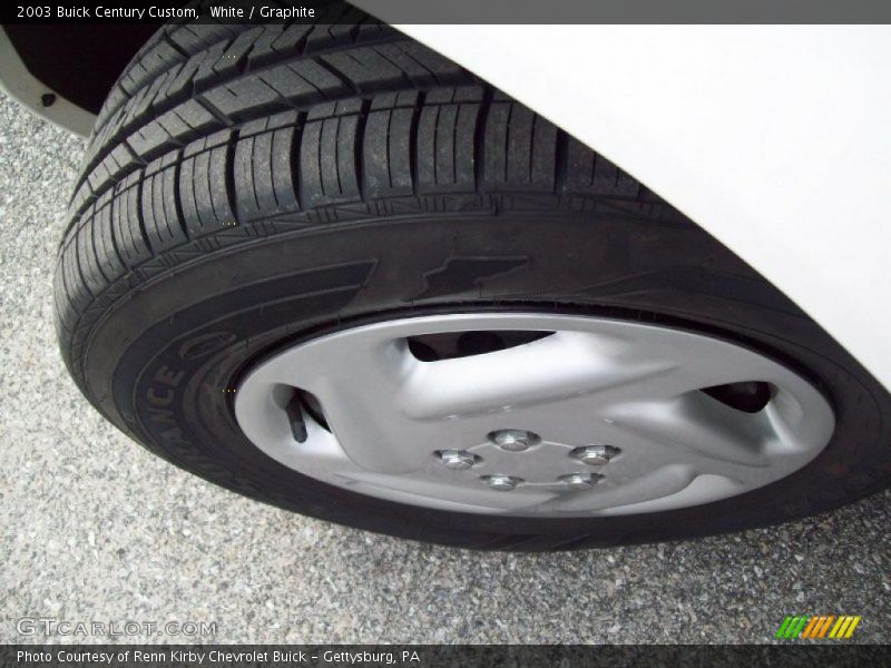 White / Graphite 2003 Buick Century Custom